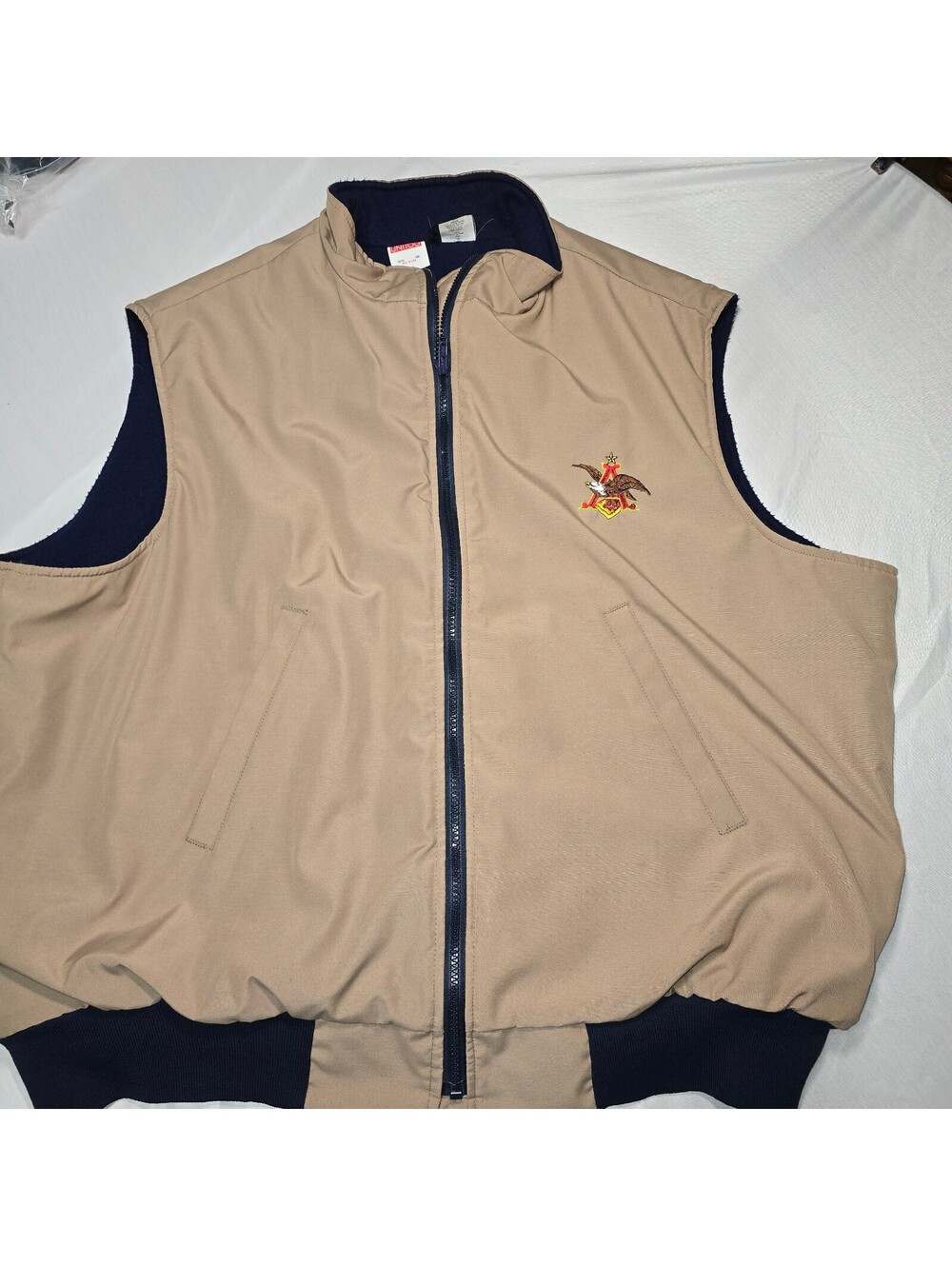 Vintage Unitog Anheuser Busch Vest 54/56 Long 3XL 4XL Tall Eagle USA 90s